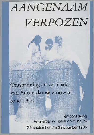 Affiche Voor Tentoonstelling Aangenaam Verpozen