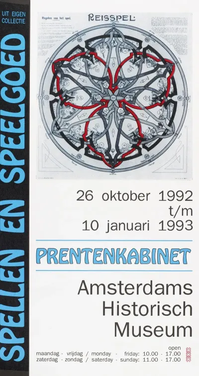 Affiche Voor Tentoonstelling Spellen En Speelgoed Uit Eigen Collectie