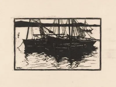 Afgemeerde Schepen In Concarneau