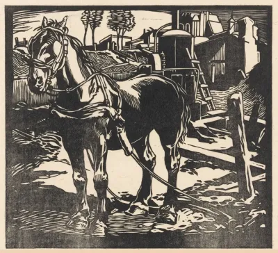 Afgespannen Karrenpaard