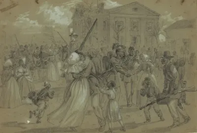African American Soldiers Mustered Out At Little Rock Arkansas