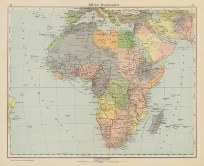 Afrika Staatenkarte