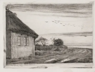 Aftenlandskab Fra Hellebaek
