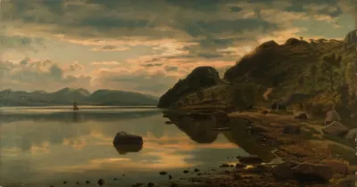 Aftenstemning Skogsfjord Mandal