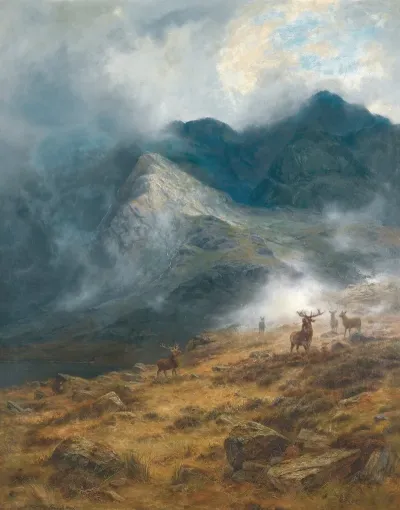 After The Shower A Highland Brae