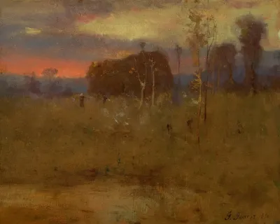 Afterglow On The Meadow