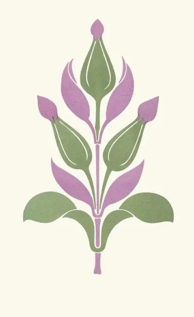 Agreeable Contrast Of Plum Violet And Sage Green