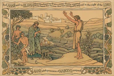 Ahab Meets Elijah Ahab Takes Possession Of Naboths Vineyard