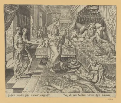 Ahasuerus Consulting The Book Of Chronicles