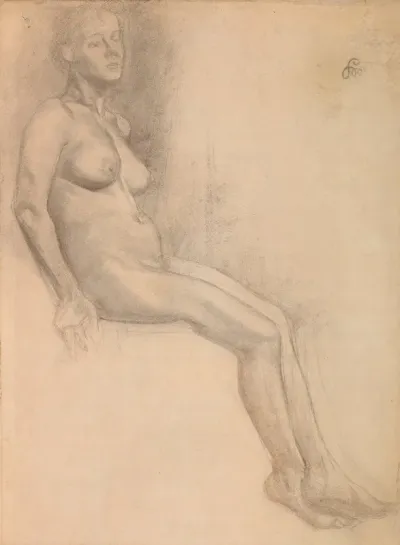 Akt Siedzacej Kobiety 9