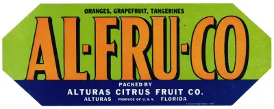 Al Fru Co Citrus Label