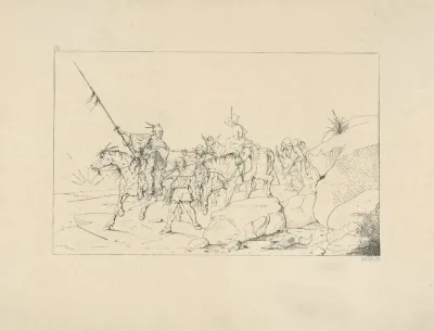 Albert S Johnston Crossing The Desert To Join The Southern Army