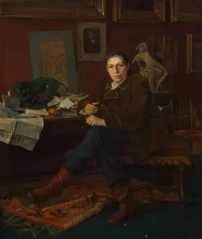 Albert Wolff In His Study