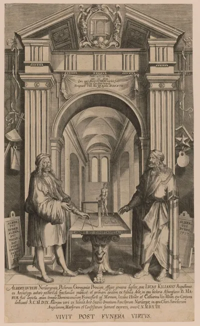 Alberti Dureri Noribergensis Pictorum Germaniae Principis Effigies Genuina Duplex