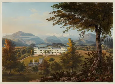 Albisbrunn Wasser Heil Anstalt Im Canton Zurich