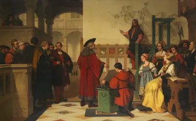 Albrecht Durer Is Visited By Emperor Maximilian At Work