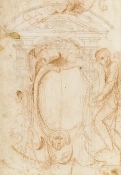 Album Containing Architectural Ornament And Figure Drawings