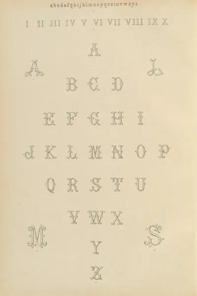 Album De Chiffres Monogrammes Couronnes De Noblesse Françaises Et Etrangeres Pl 002