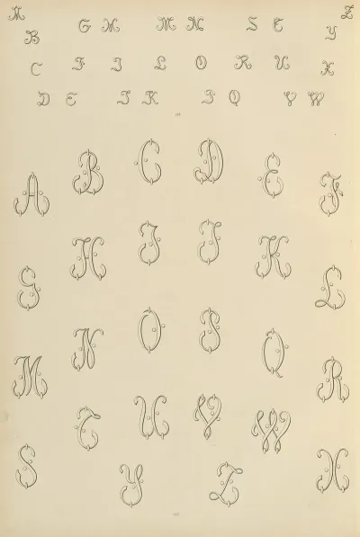 Album De Chiffres Monogrammes Couronnes De Noblesse Françaises Et Etrangeres Pl 010