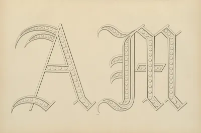 Album De Chiffres Monogrammes Couronnes De Noblesse Françaises Et Etrangeres Pl 017