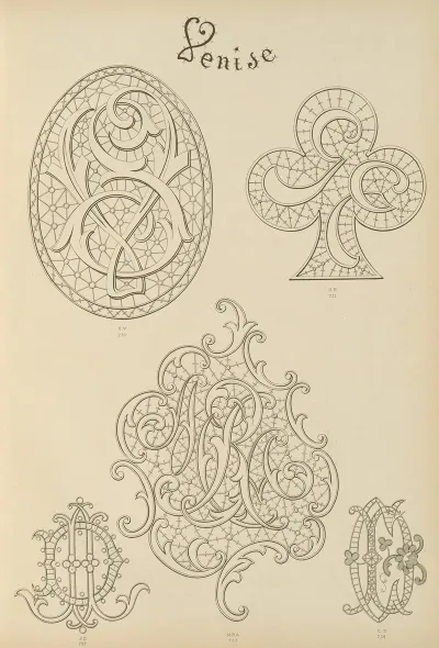 Album De Chiffres Monogrammes Couronnes De Noblesse Françaises Et Etrangeres Pl 069