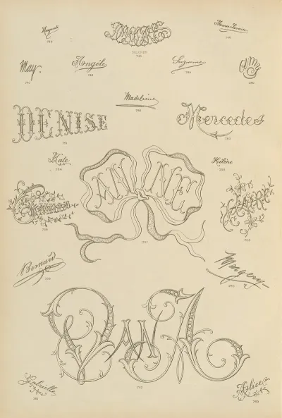 Album De Chiffres Monogrammes Couronnes De Noblesse Françaises Et Etrangeres Pl 072