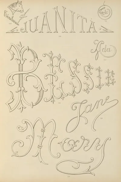 Album De Chiffres Monogrammes Couronnes De Noblesse Françaises Et Etrangeres Pl 073