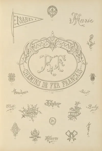 Album De Chiffres Monogrammes Couronnes De Noblesse Françaises Et Etrangeres Pl 075