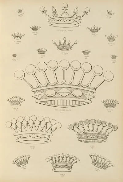 Album De Chiffres Monogrammes Couronnes De Noblesse Françaises Et Etrangeres Pl 079