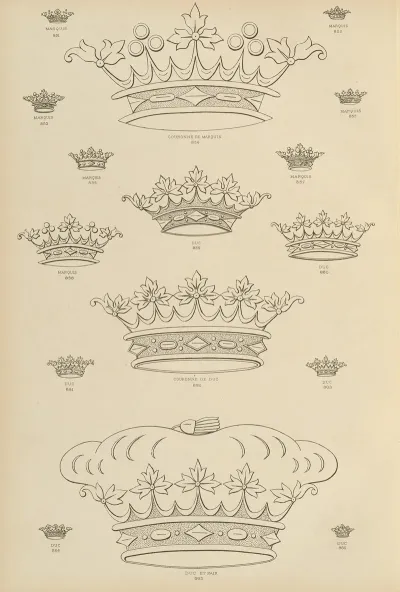 Album De Chiffres Monogrammes Couronnes De Noblesse Françaises Et Etrangeres Pl 080