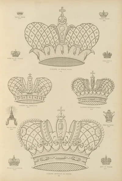 Album De Chiffres Monogrammes Couronnes De Noblesse Françaises Et Etrangeres Pl 085