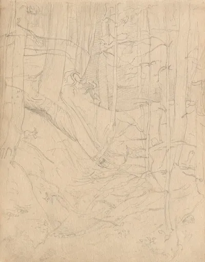 Album With Views Of Rome And Surroundings Landscape Studies Page 01a Roman Landscape