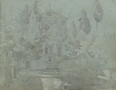 Album With Views Of Rome And Surroundings Landscape Studies Page 05a Saint Isidoro