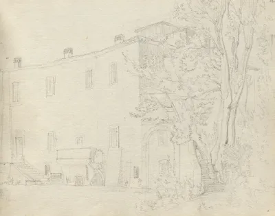 Album With Views Of Rome And Surroundings Landscape Studies Page 31a Roman Archtectural Study