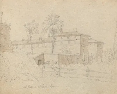Album With Views Of Rome And Surroundings Landscape Studies Page 38a St Giovanni E Paolo Rome