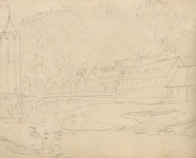Album With Views Of Rome And Surroundings Landscape Studies Page 48b Roman Landscape