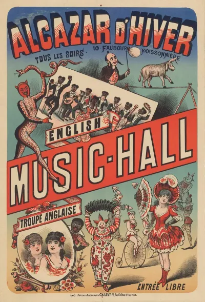 Alcazar Dhiver English Music Hall Troupe Anglaise