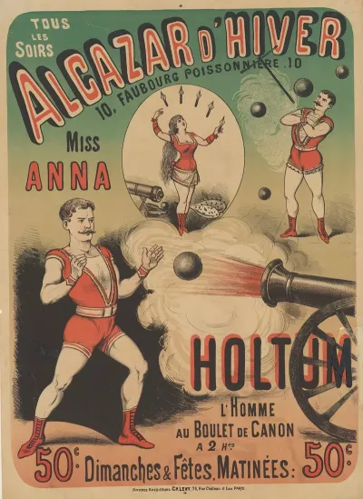 Alcazar Dhiver Miss Anna Holtum Lhomme Au Boulet De Canon