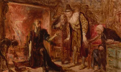 Alchemist Sendivogius And Sigismund Iii Sketch