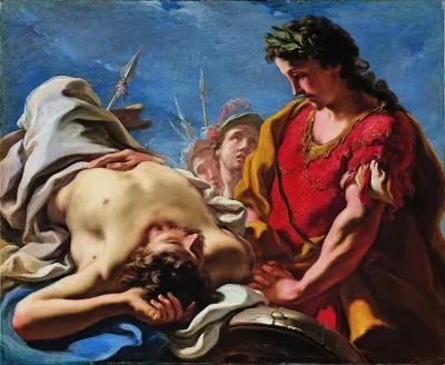 Alexander At The Corpse Of The Dead Darius