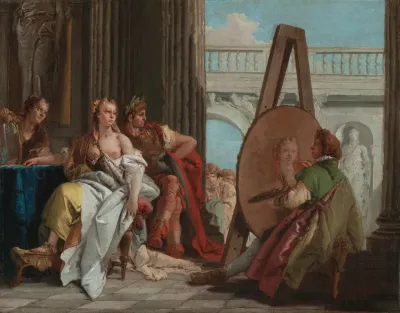 Alexander The Great And Campaspe In The Studio Of Apelles
