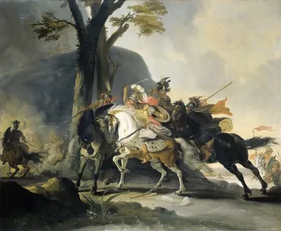 Alexander The Great At The Battle Of The Granicus Against The Persians