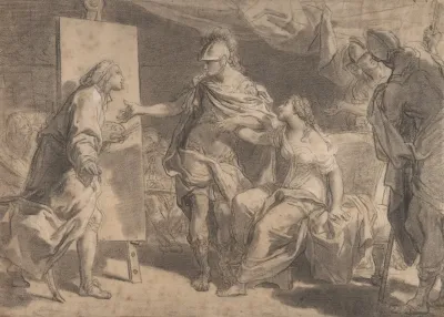 Alexander The Great Offering His Concubine Campaspe To The Painter Apelles