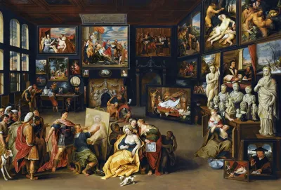 Alexander The Great Visits The Studio Of Apelles