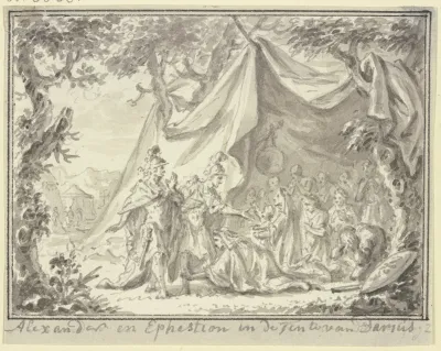 Alexander Und Hephaistion Am Zelt Der Sisygambis