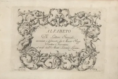Alfabeto Di Lettere Iniziale Title Page