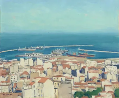 Alger Vue De La Ville Et Du Port