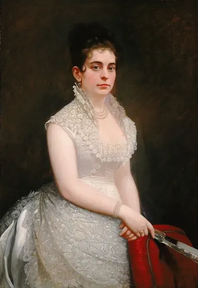 Alice Pike Barney In Wedding Gown