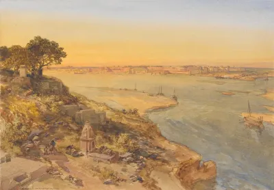 Allahabad From The Right Bank Of The Jumna