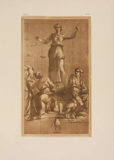 Allegorical Drawing Of Justice